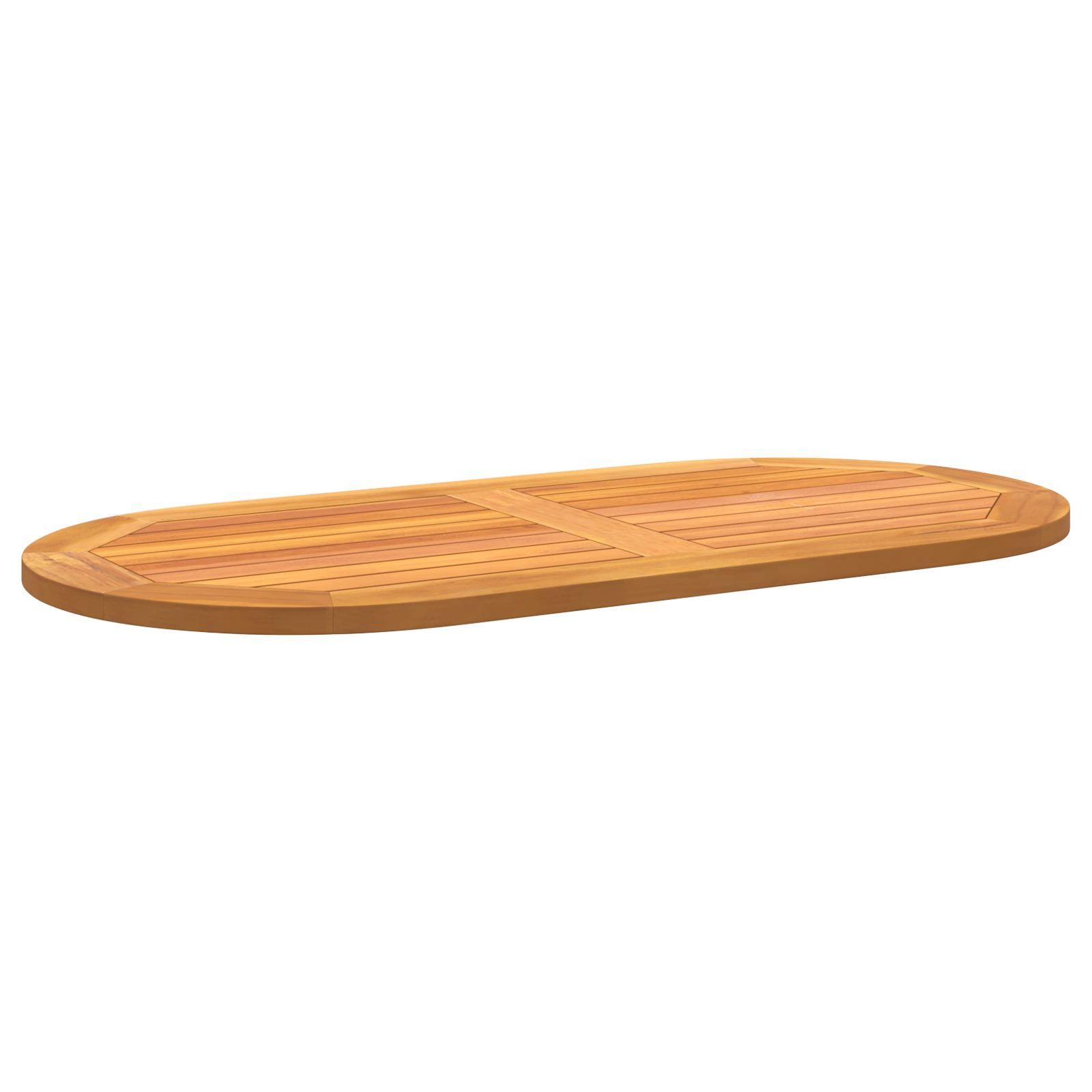 Table Top 100x50x2.2 cm Oval Solid Wood Acacia - Image 4