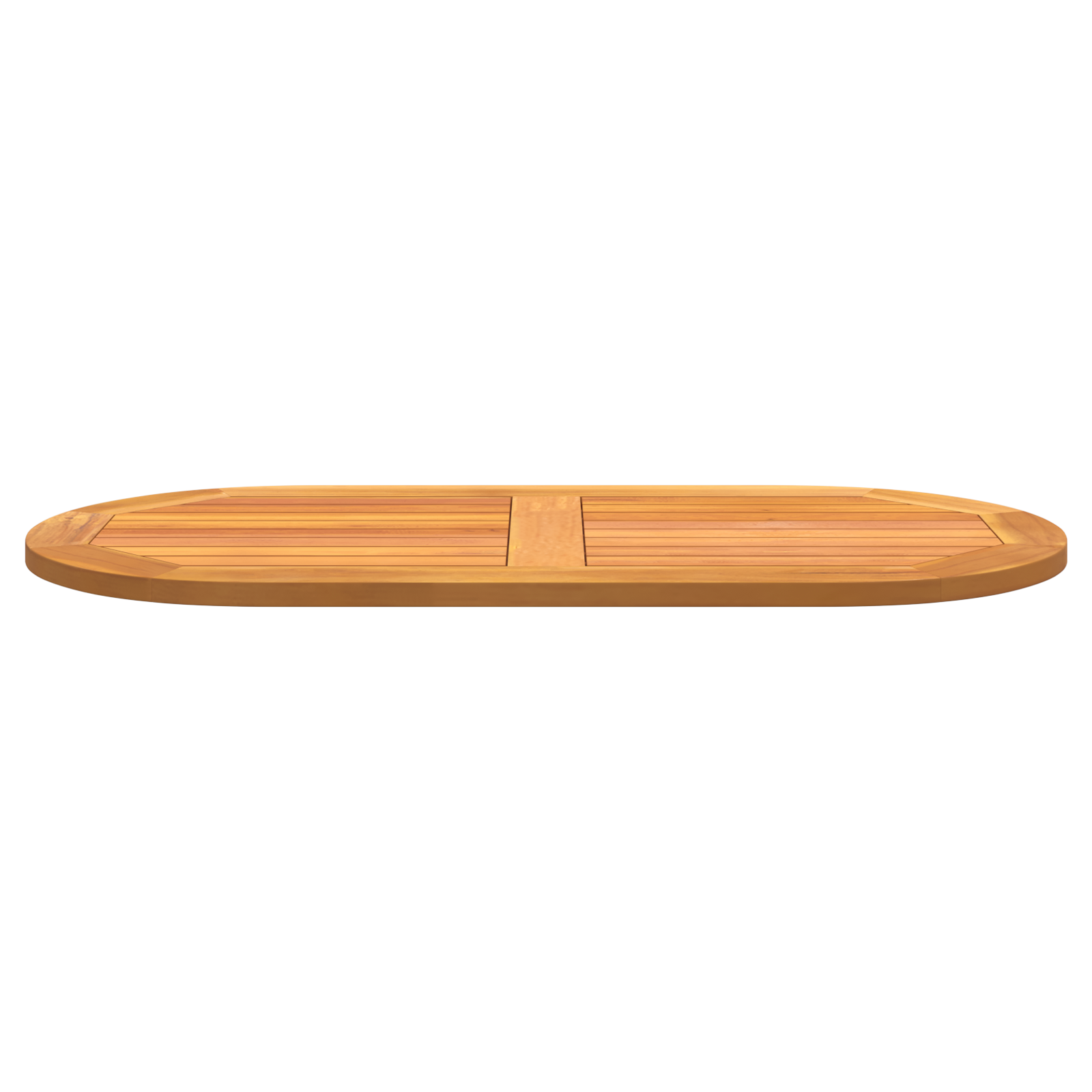 Table Top 100x50x2.2 cm Oval Solid Wood Acacia - Image 5