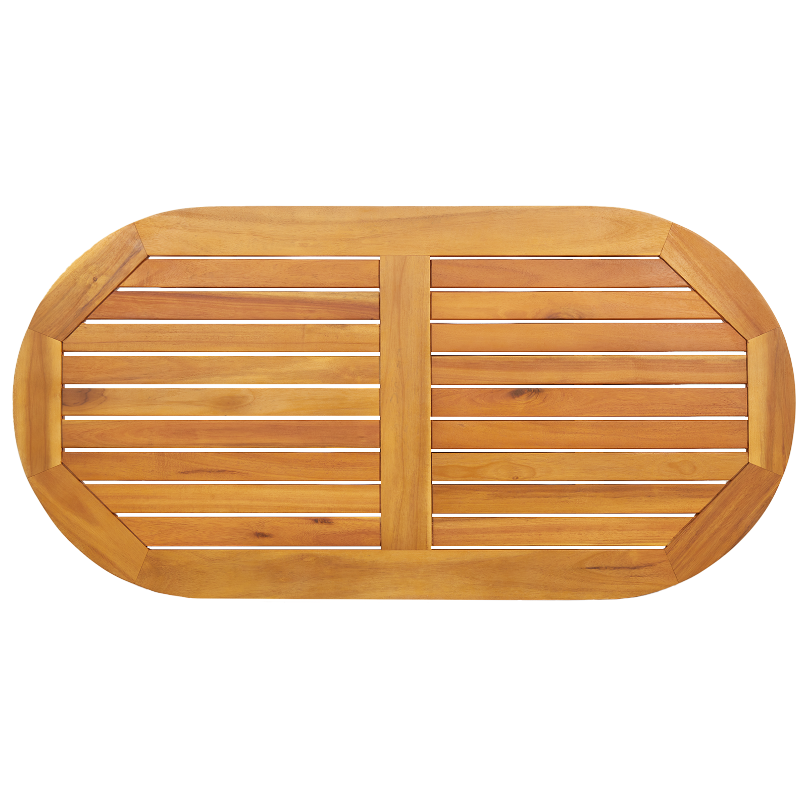 Table Top 110x55x2,2 cm Oval Solid Wood Acacia - Image 2
