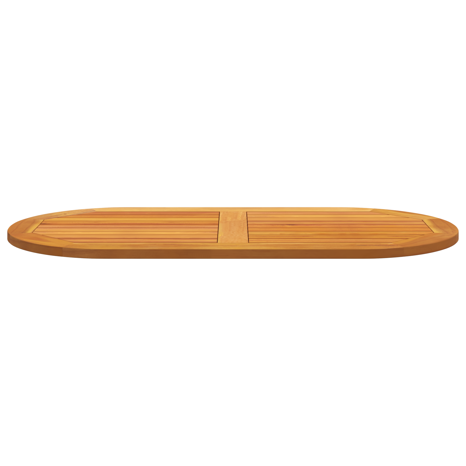Table Top 110x55x2,2 cm Oval Solid Wood Acacia - Image 5