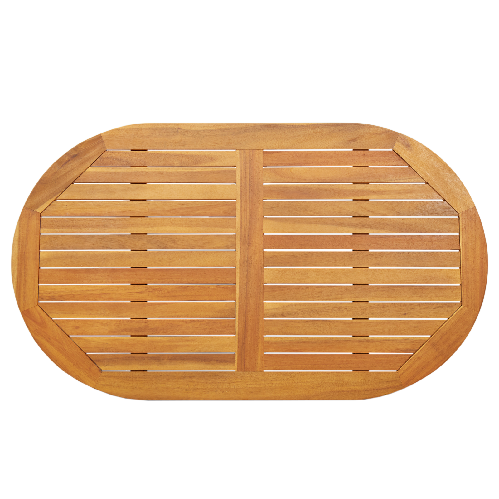 stalviršis 120x70x2,2 cm Ovalus solidus medienos tikmedis - Image 2