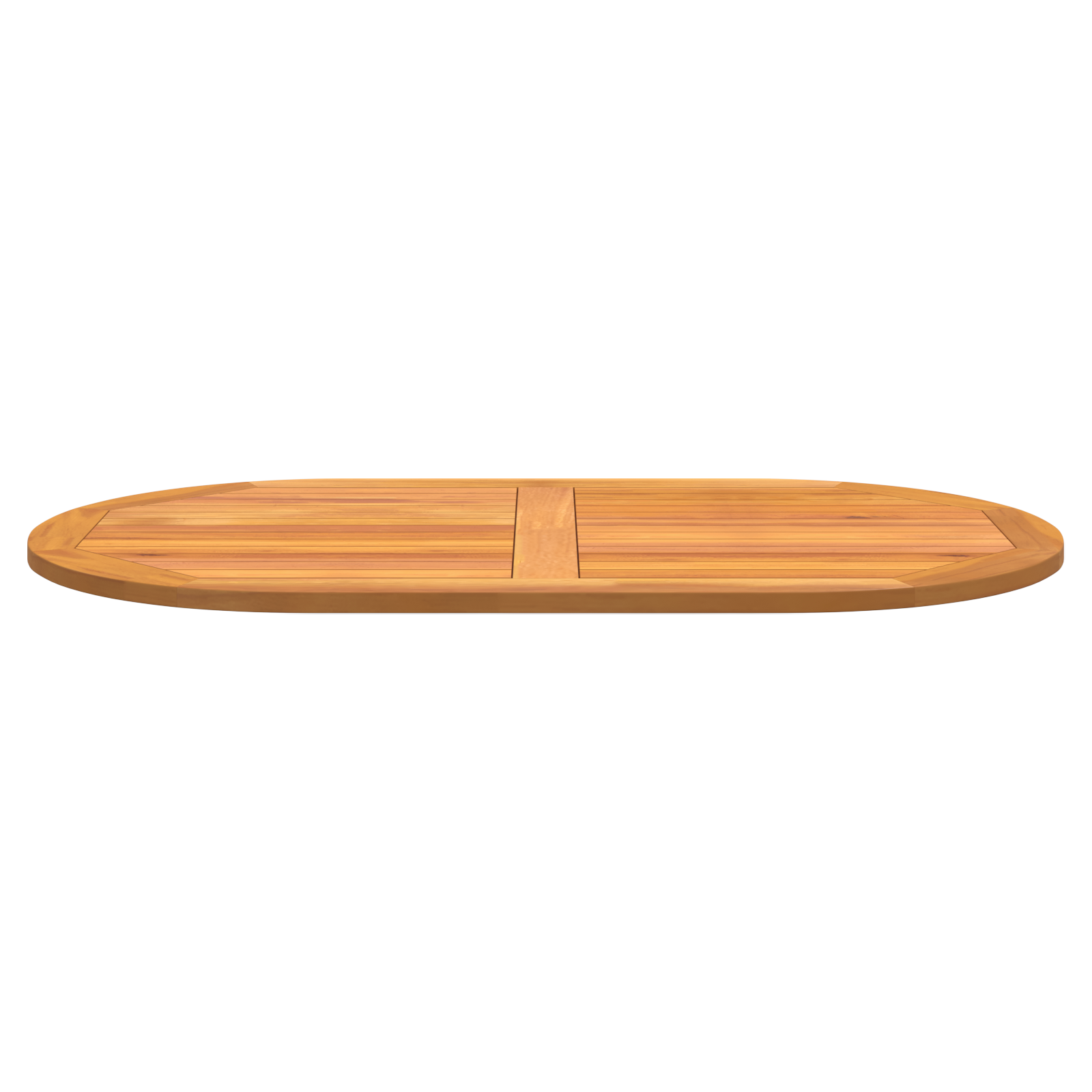 stalviršis 120x70x2,2 cm Ovalus solidus medienos tikmedis - Image 5
