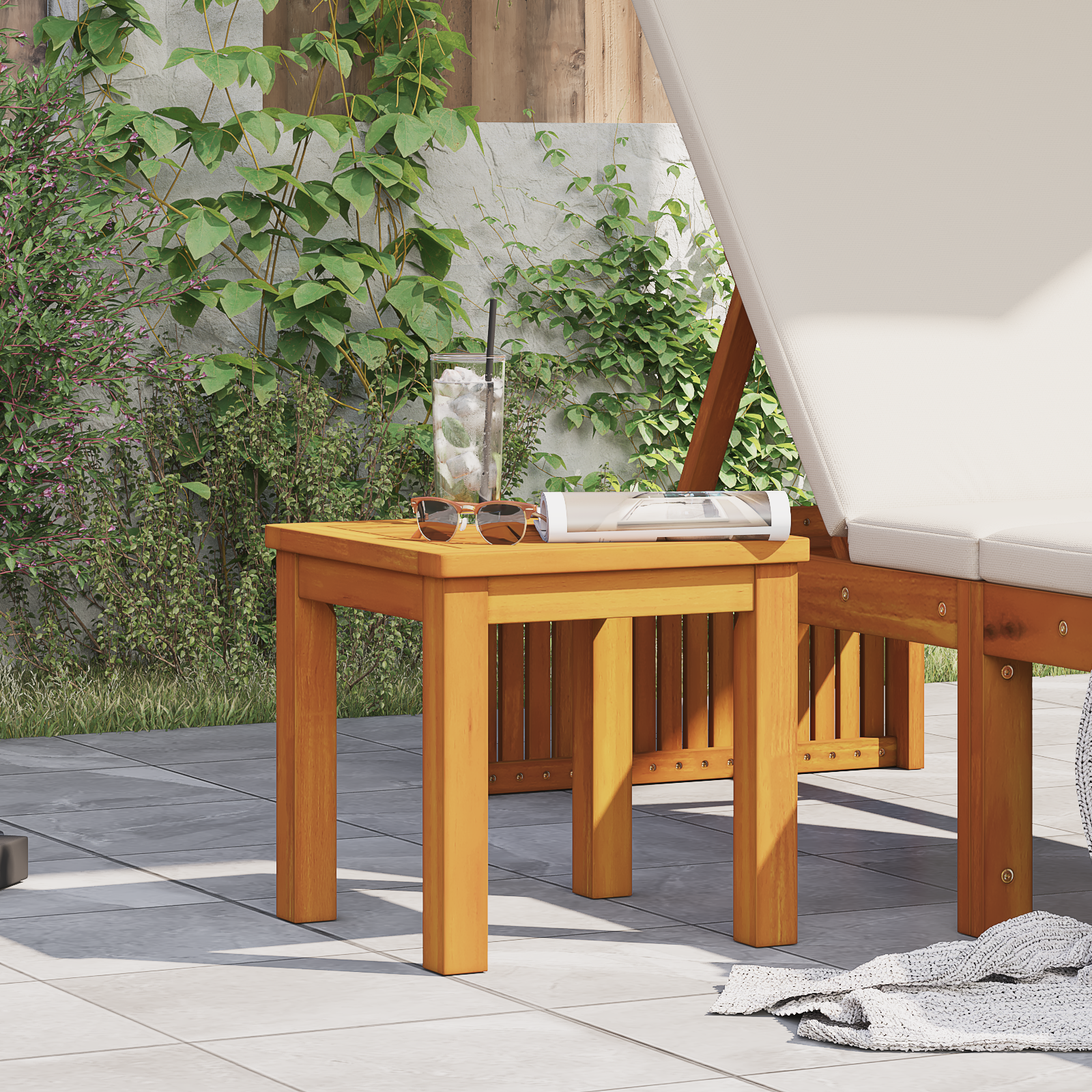 Tuin Tafel 35x35x34 cm Massief Hout Acacia