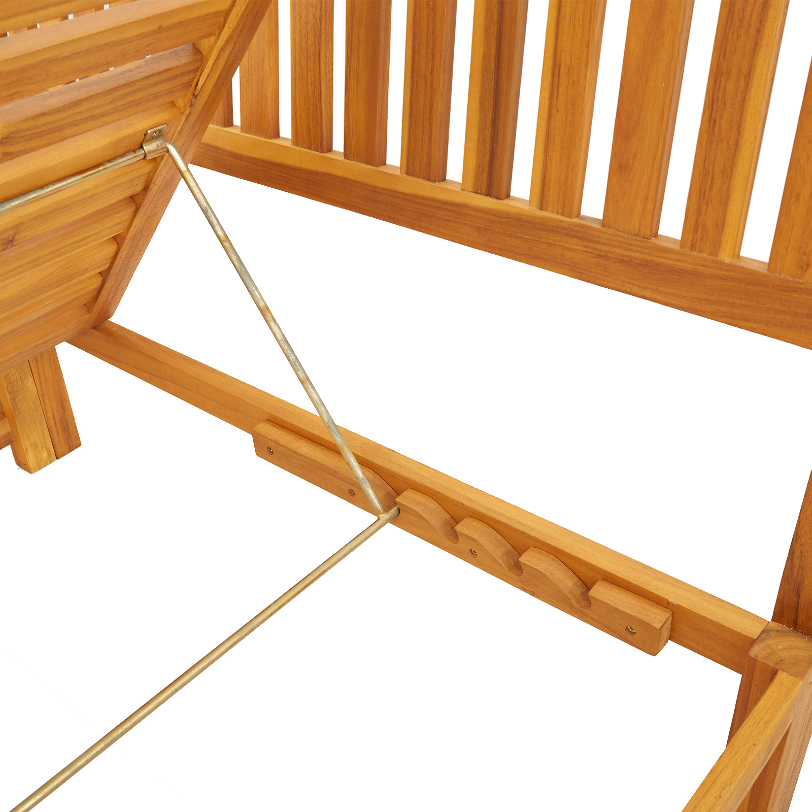 Sun Lounger 3-in-1 Function Solid Wood Acacia - Image 9