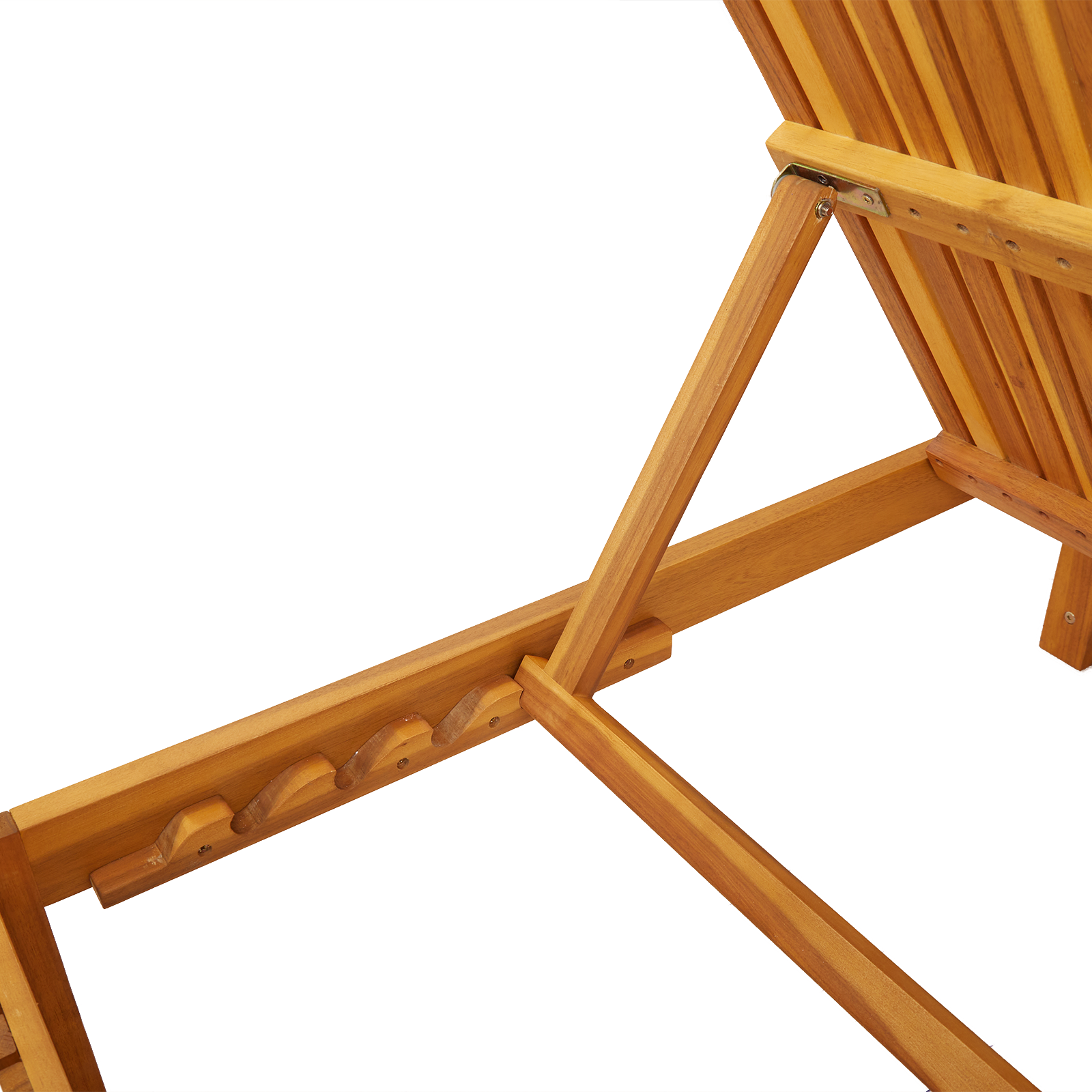 Sun Lounger 200x55x30 cm Solid Wood Acacia - Image 8