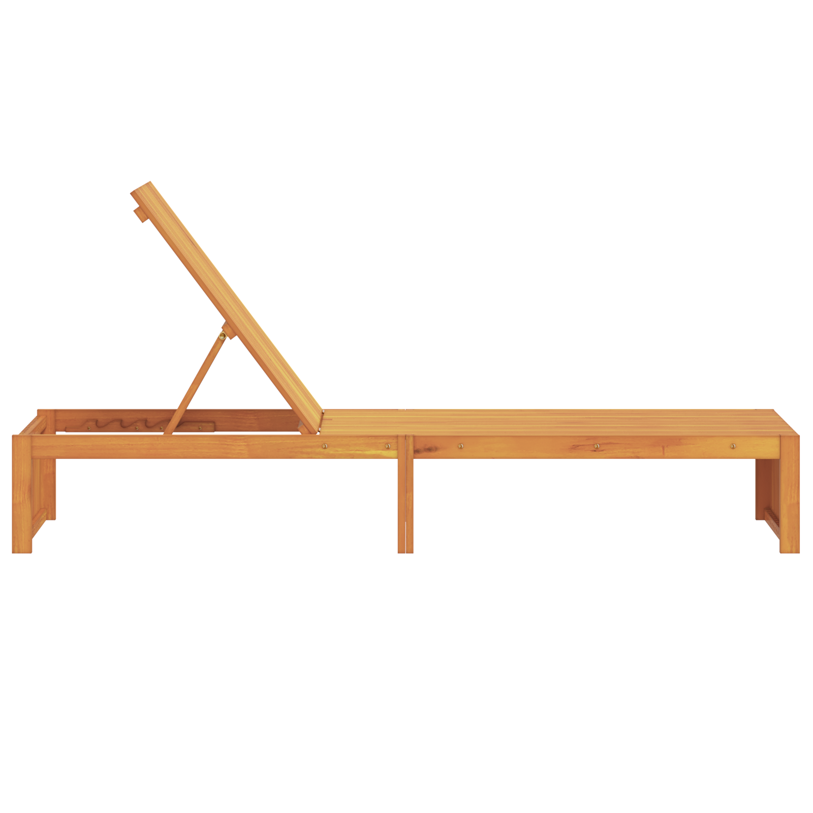 Sun Lounger 200x55x30 cm Solid Wood Acacia - Image 5