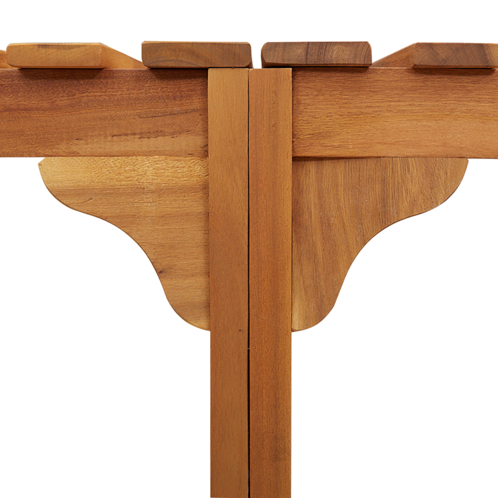 Hot Tub Surround Half-Round 252x111.5x55.5 cm Solid Wood Acacia - Image 8