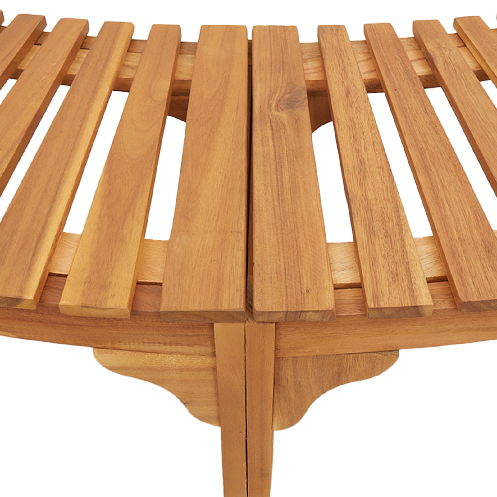 Hot Tub Surround Half-Round 252x111.5x55.5 cm Solid Wood Acacia - Image 9