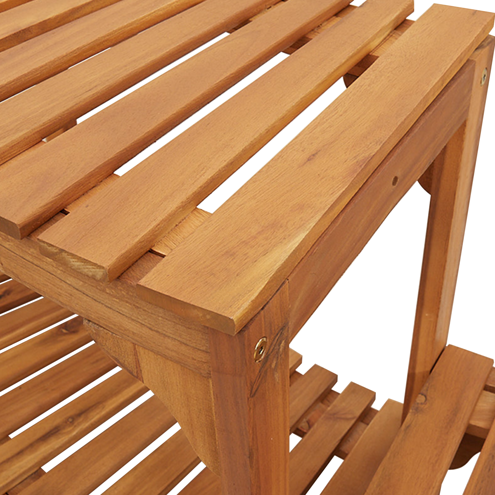 Hot Tub Surround Half-Round 252x111.5x55.5 cm Solid Wood Acacia - Image 10