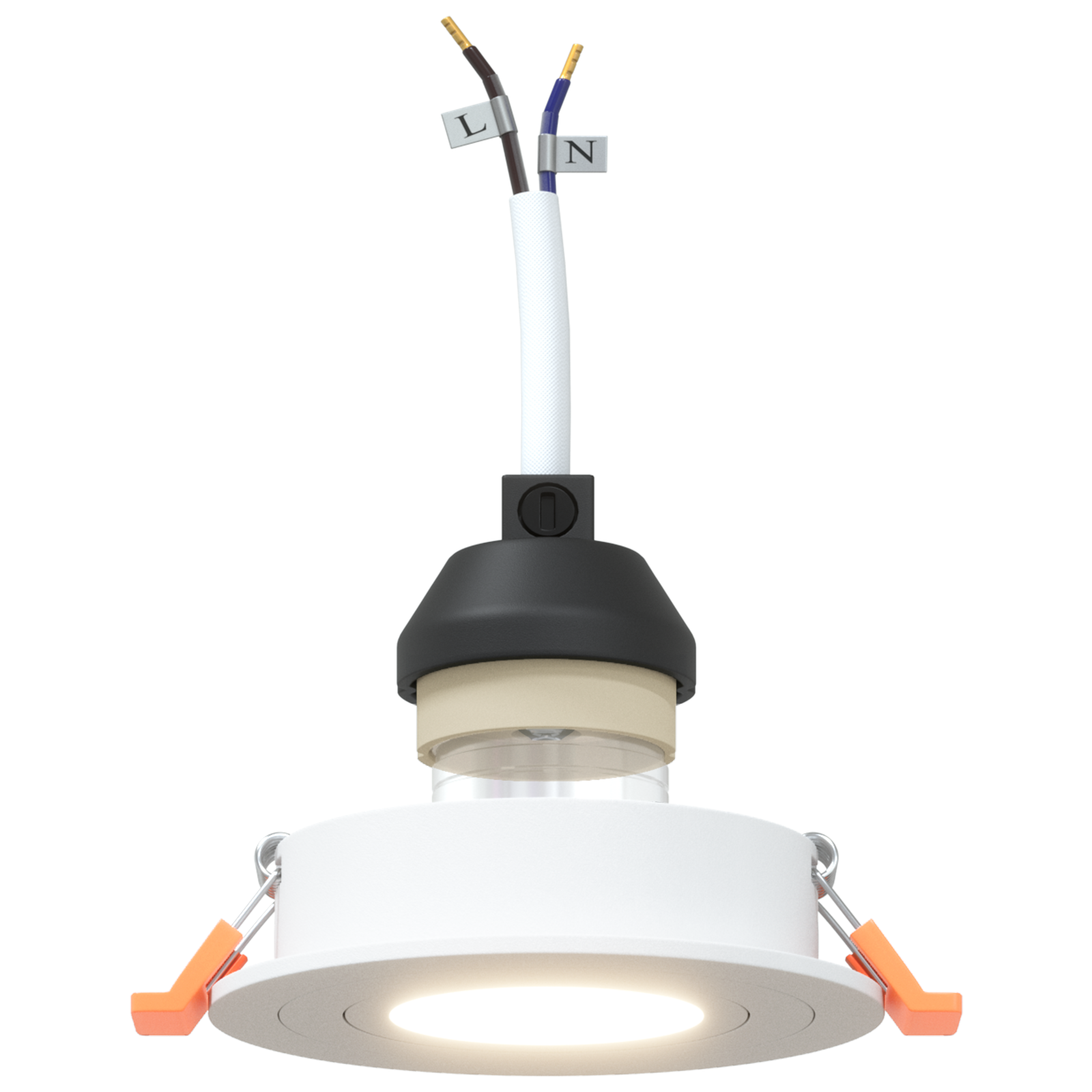 Recessed Spotlights 6 pcs Round GU10 White Ø91 mm - Image 9