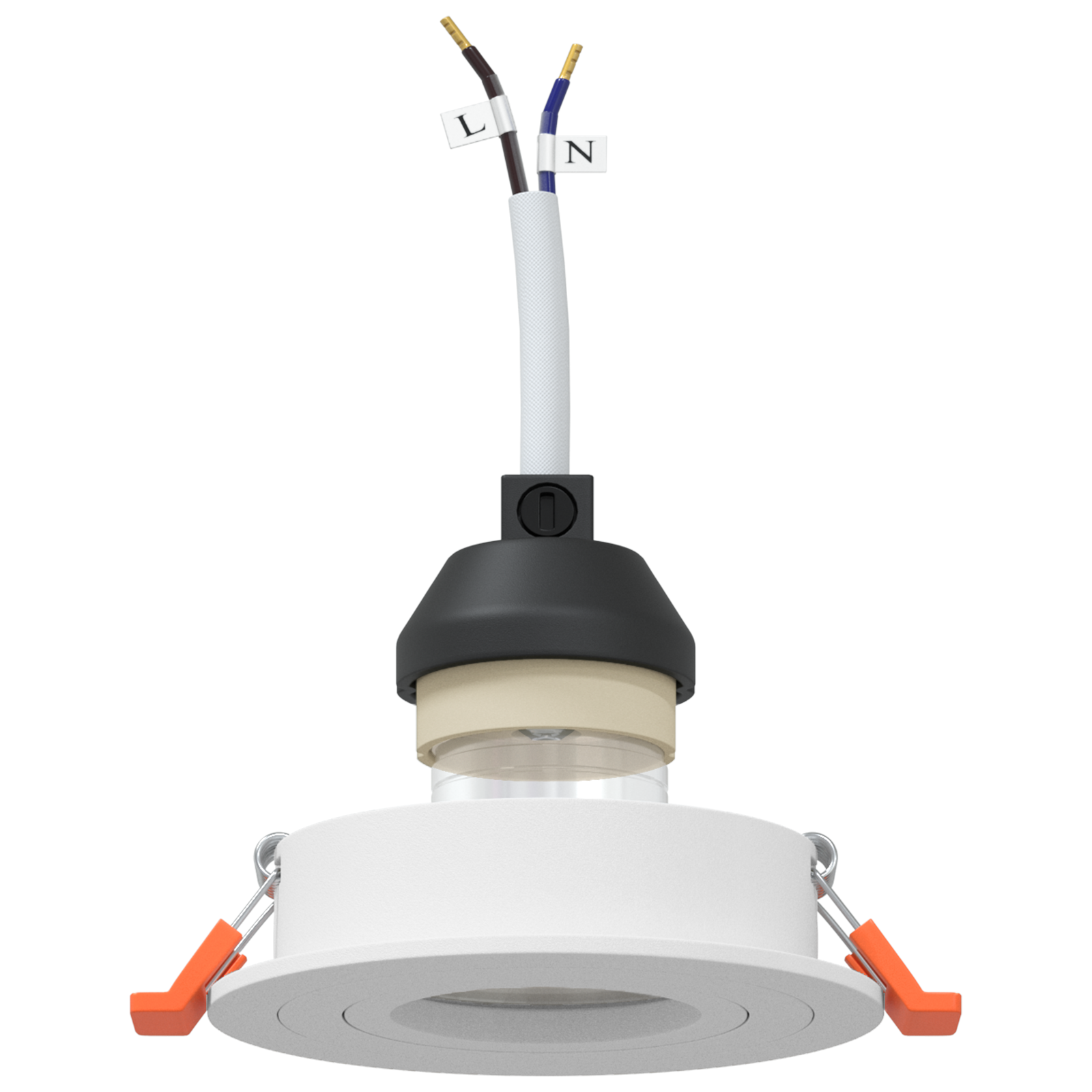 Recessed Spotlights 6 pcs Round GU10 White Ø91 mm - Image 3