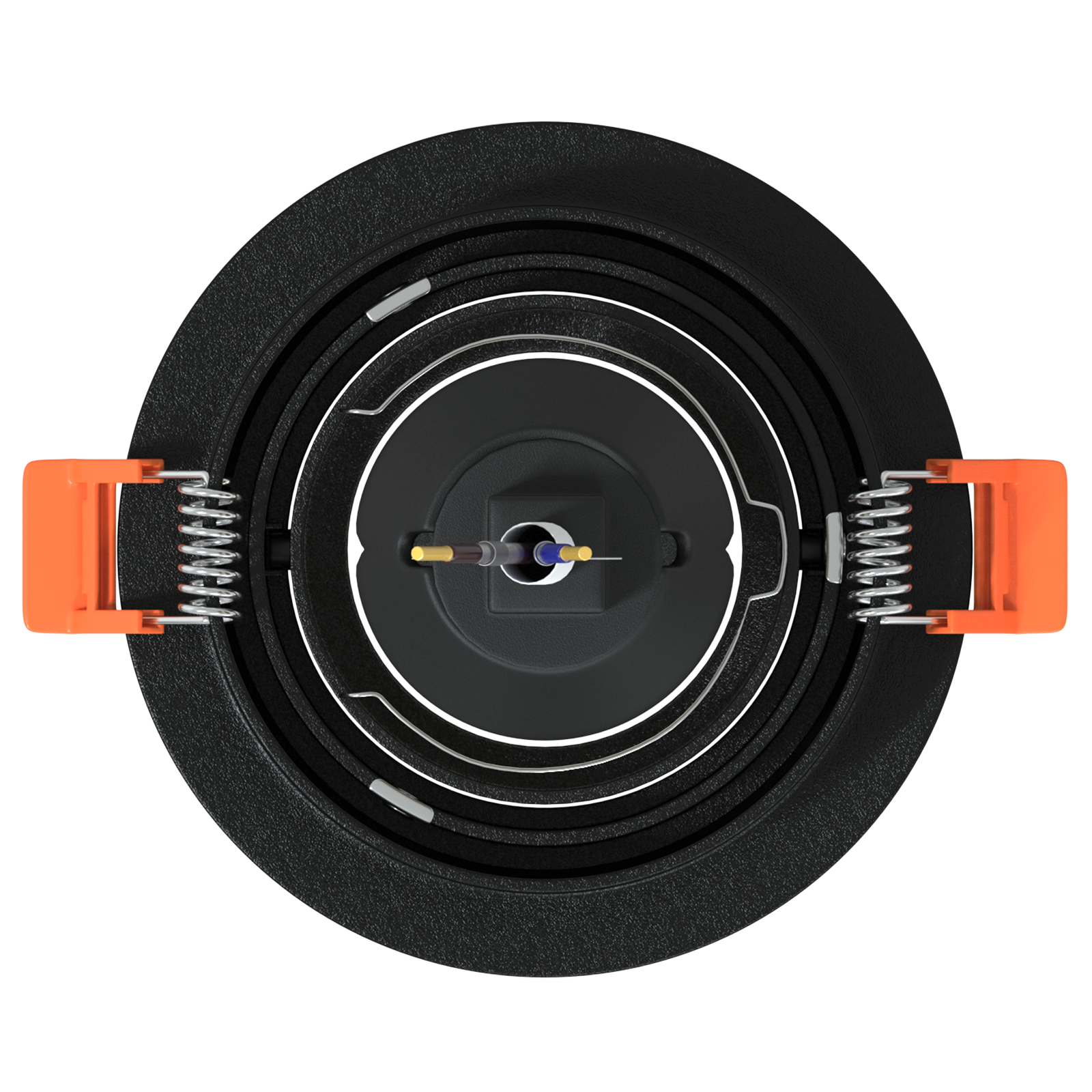 Recessed Spotlights 6 pcs Round GU10 Black Ø91 mm - Image 6