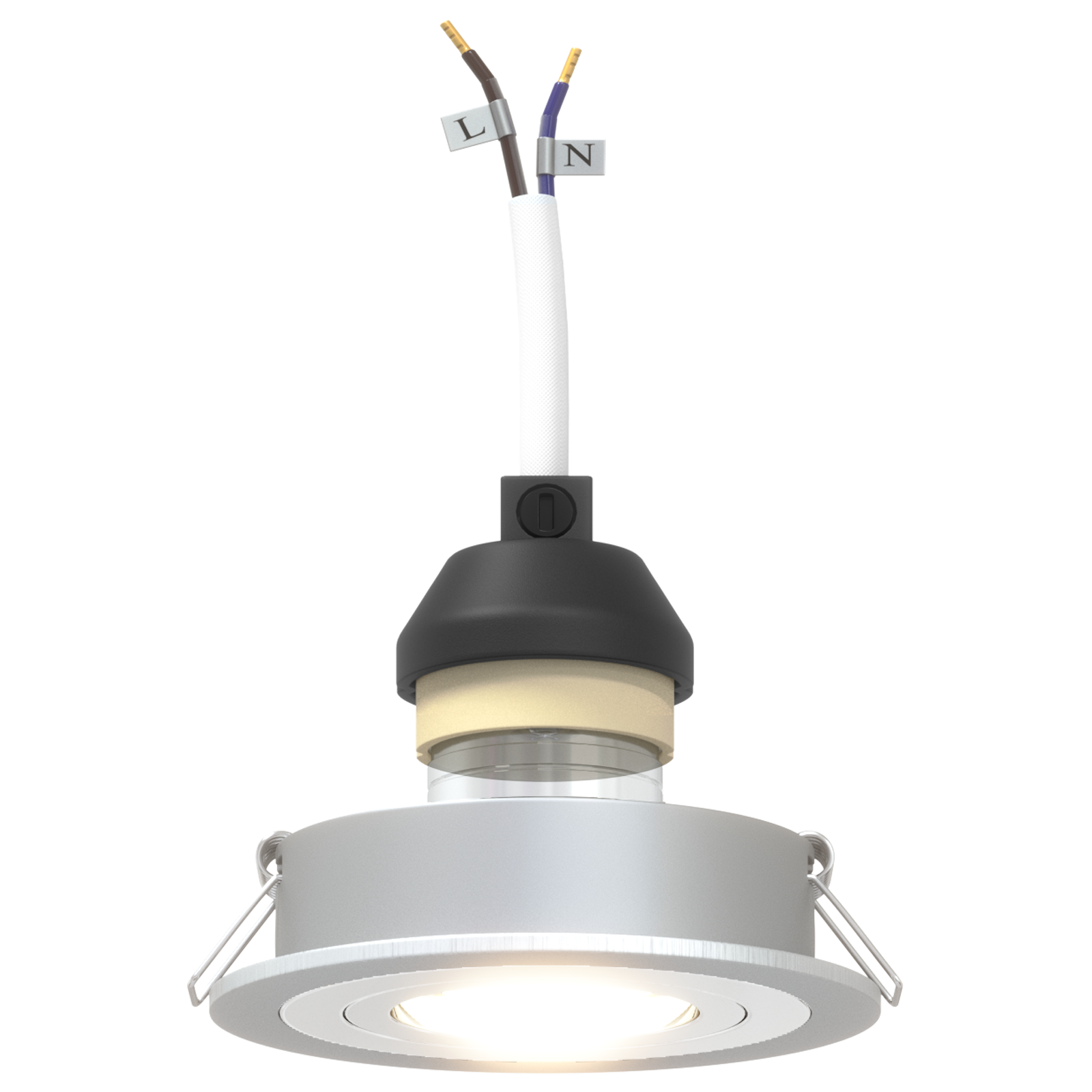 Recessed Spotlights 6 pcs Round GU10 Silver Ø91 mm - Image 9