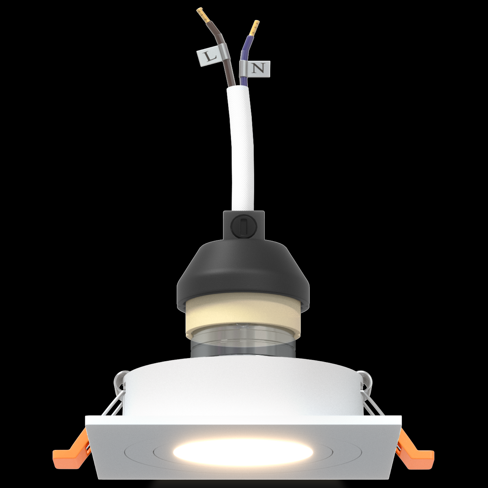 Recessed Spotlights 6 pcs Square GU10 White 91x91 mm - Image 10