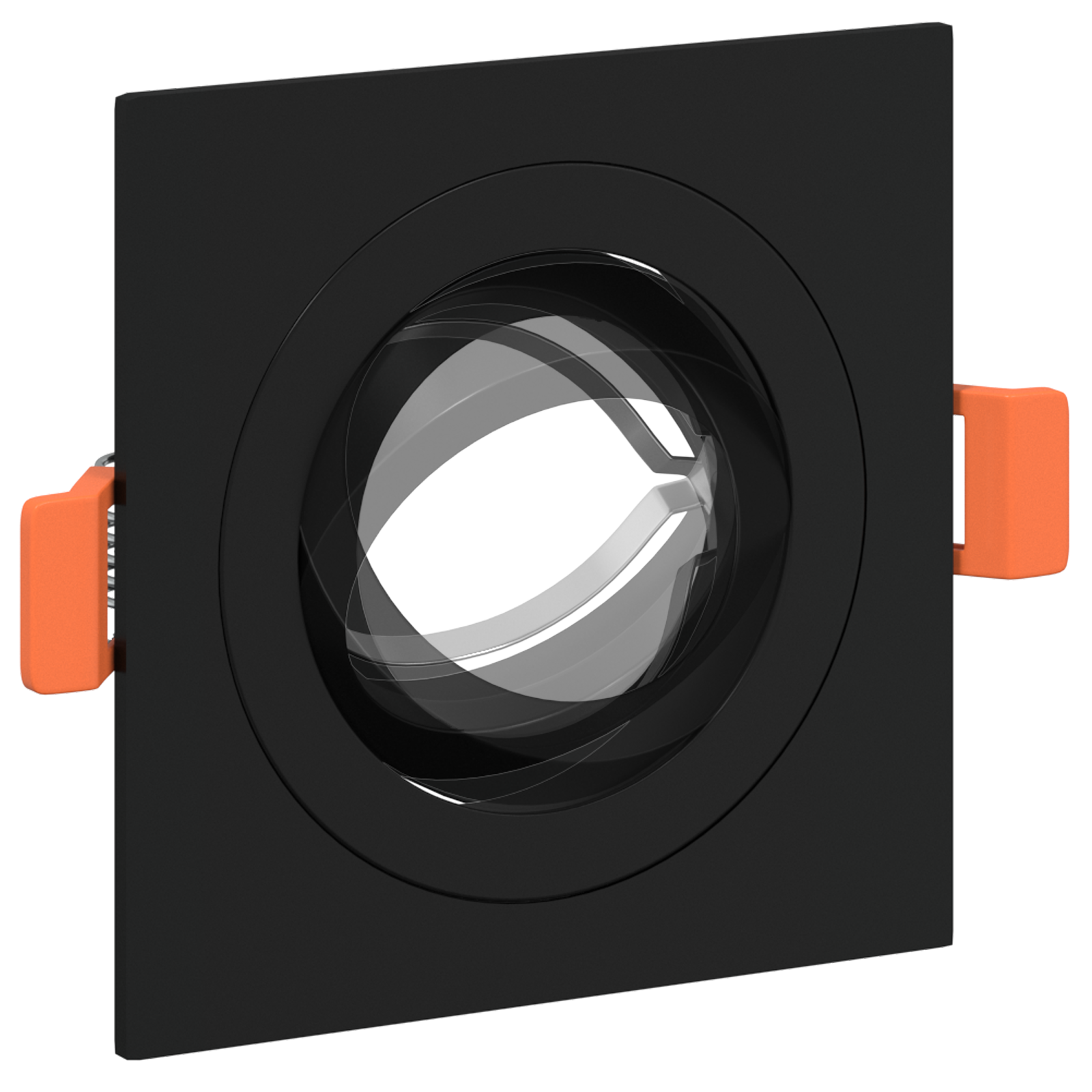 Recessed Spotlights 6 pcs Square GU10 Black 91x91 mm - Image 11