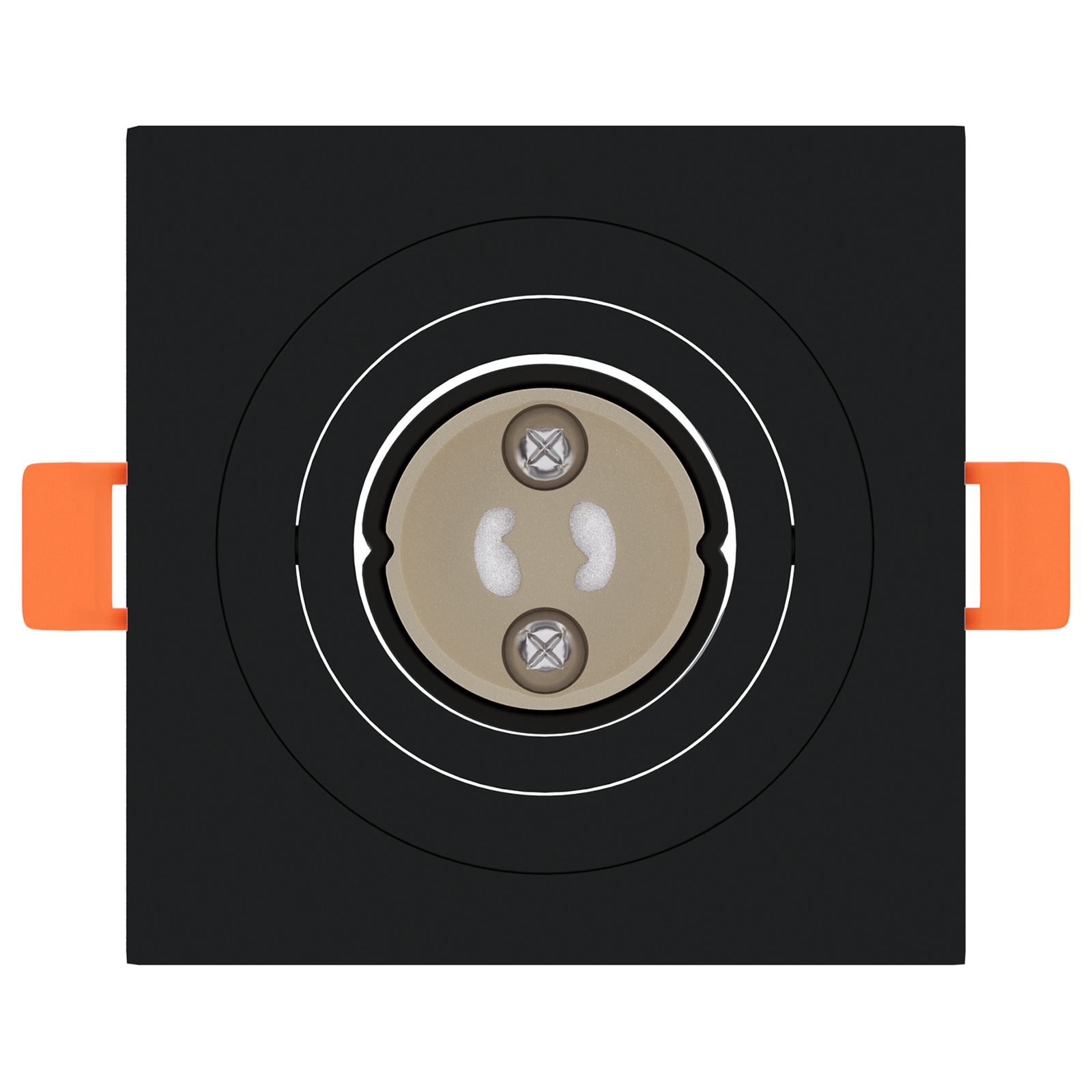 Recessed Spotlights 6 pcs Square GU10 Black 91x91 mm - Image 5