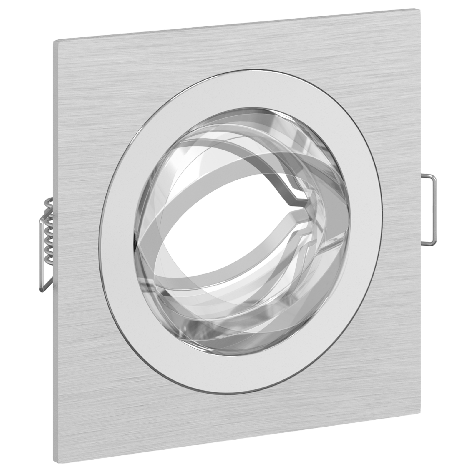 Recessed Spotlights 24 pcs Square GU10 Silver 91x91 mm - Image 11