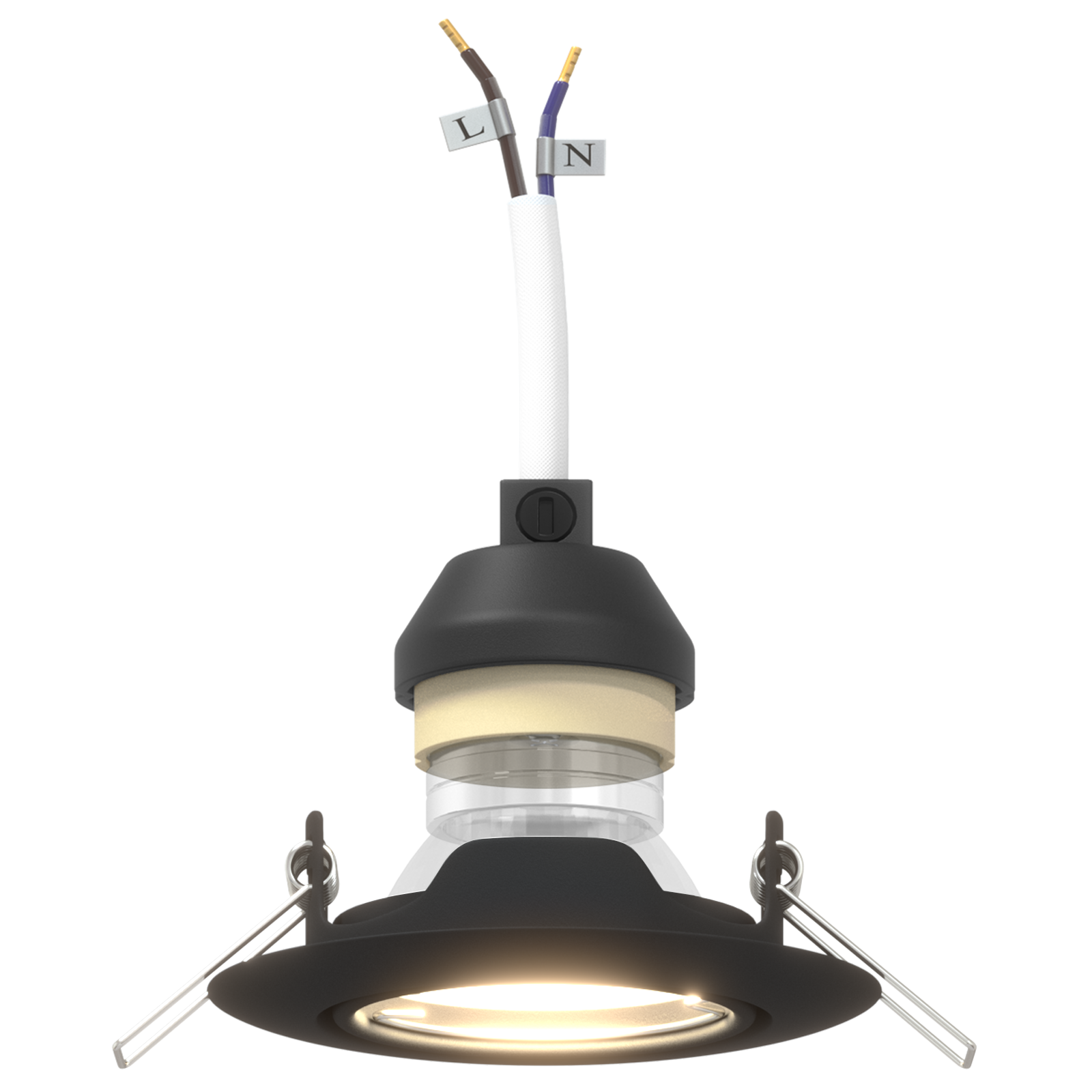 Lamps Set of 12 Black Plastic, Metal 9 cm - Image 9