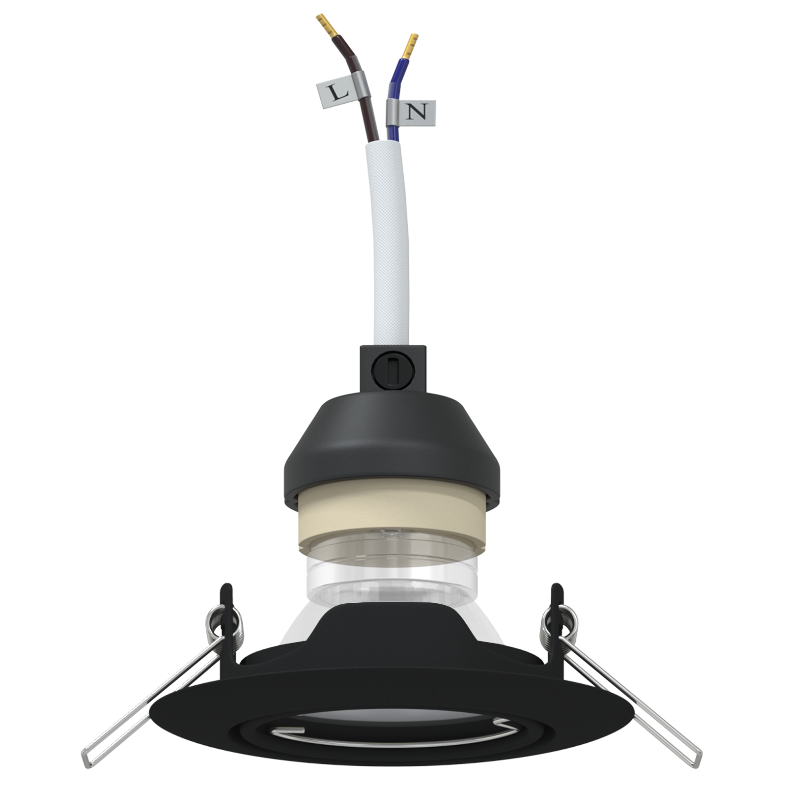 Lamps Set of 12 Black Plastic, Metal 9 cm - Image 3