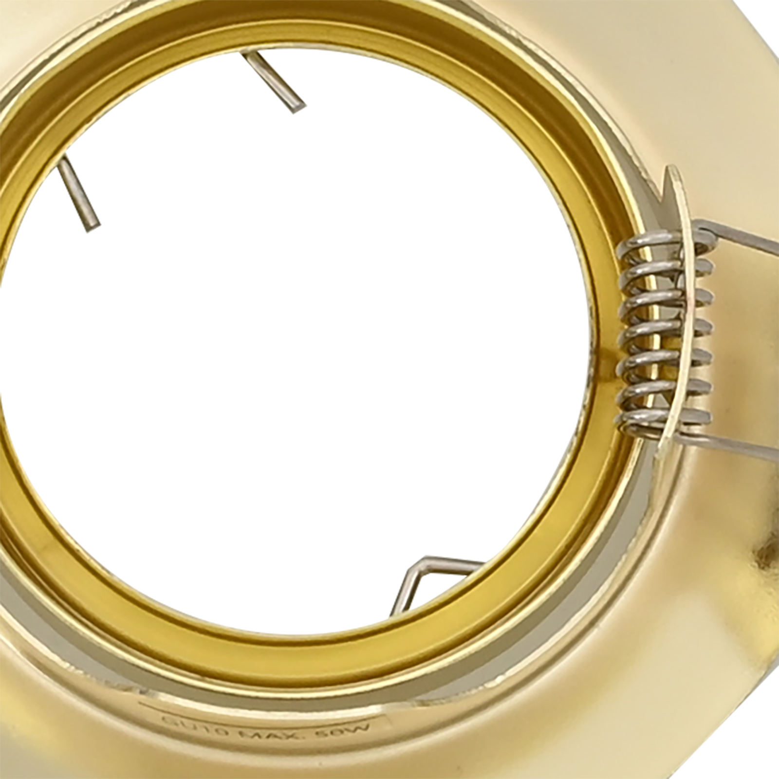 Recessed Spotlights 12 pcs Round GU10 Gold Ø90 mm Steel - Image 8