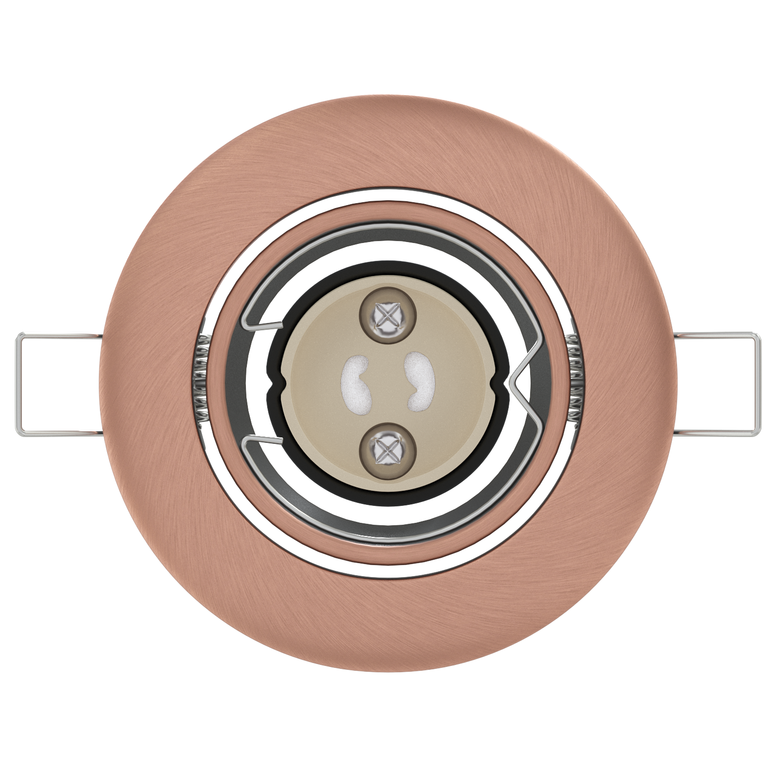 Recessed Spotlights 12 pcs Round GU10 Copper Ø90 mm Steel - Image 5