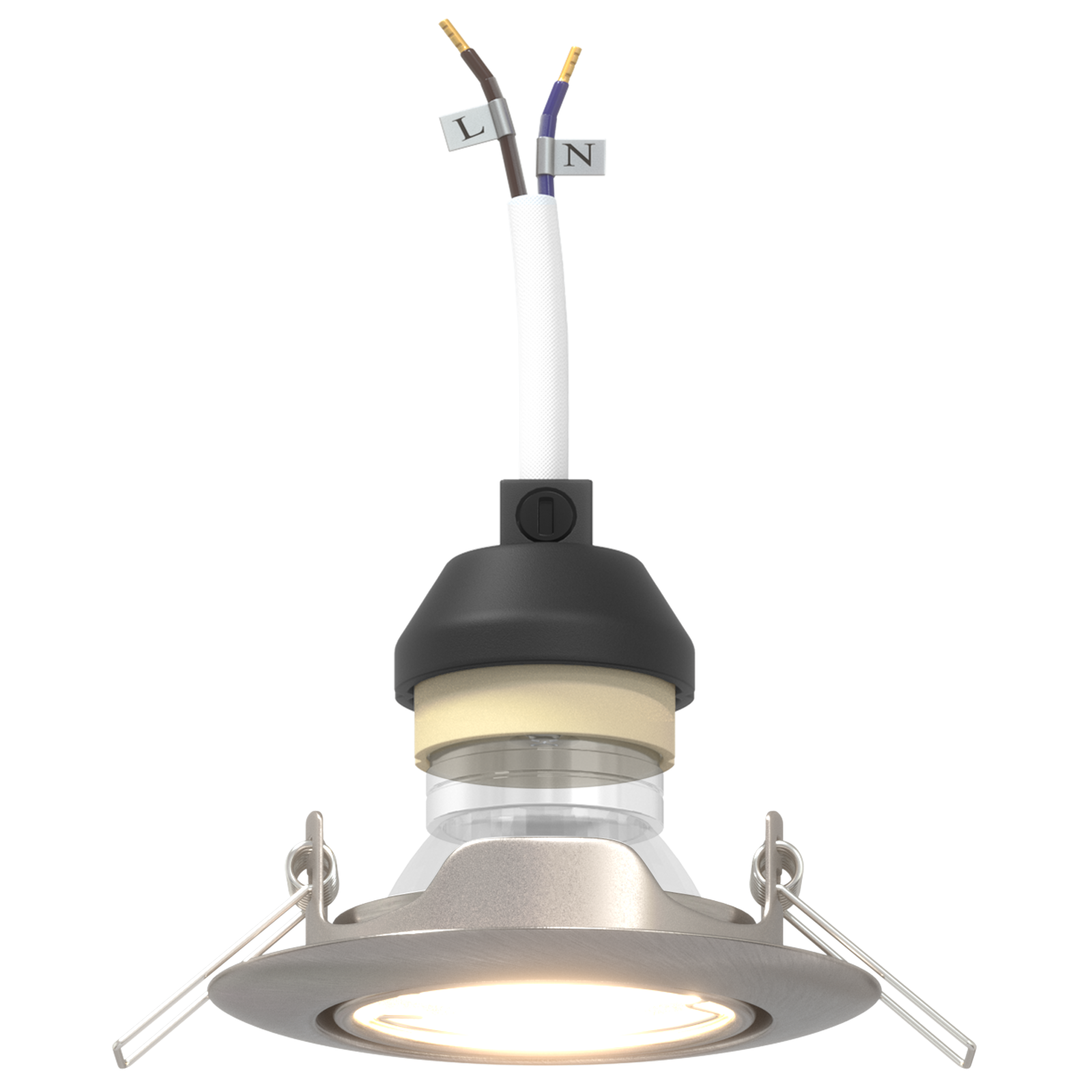 Lamps Set of 6 Silver Aluminium 9 cm Recessed Lights Round - Image 9