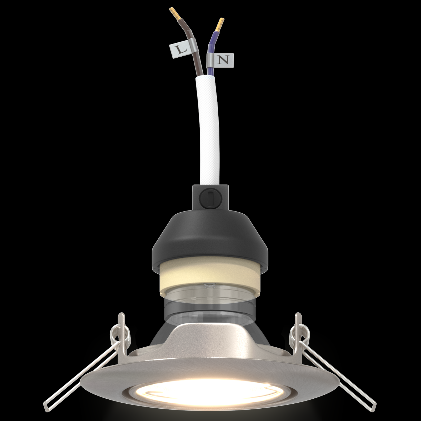 Lamps Set of 6 Silver Aluminium 9 cm Recessed Lights Round - Image 10