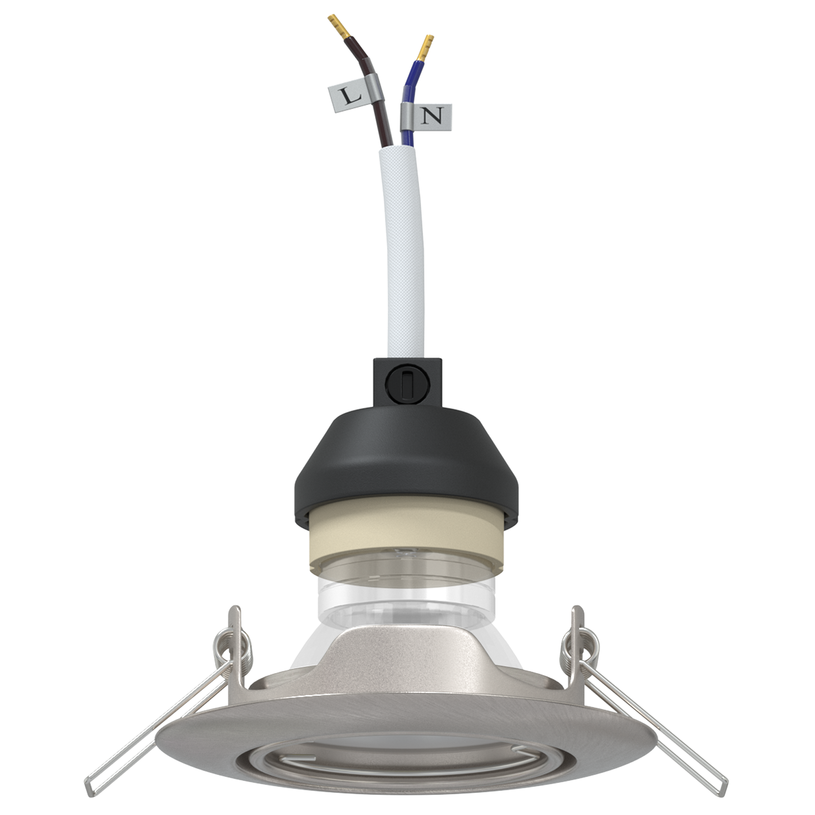 Lamps Set of 6 Silver Aluminium 9 cm Recessed Lights Round - Image 3