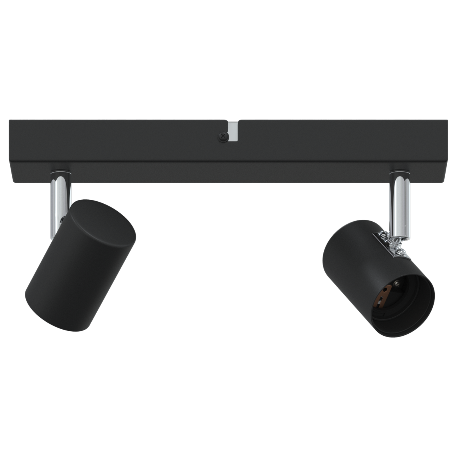 Ceiling Spotlight 2 Way Adjustable Black E27 - Image 2