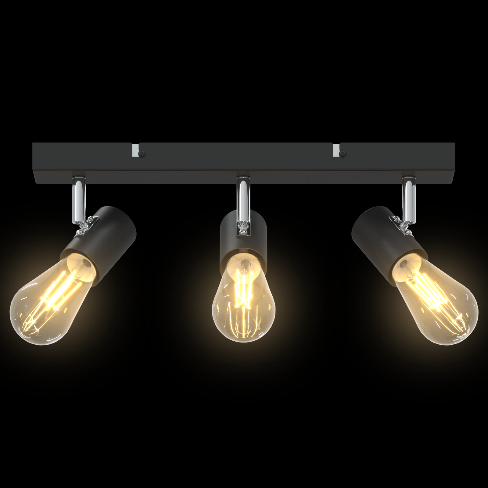 Ceiling Spotlight 3 Way Adjustable Black E27 - Image 11