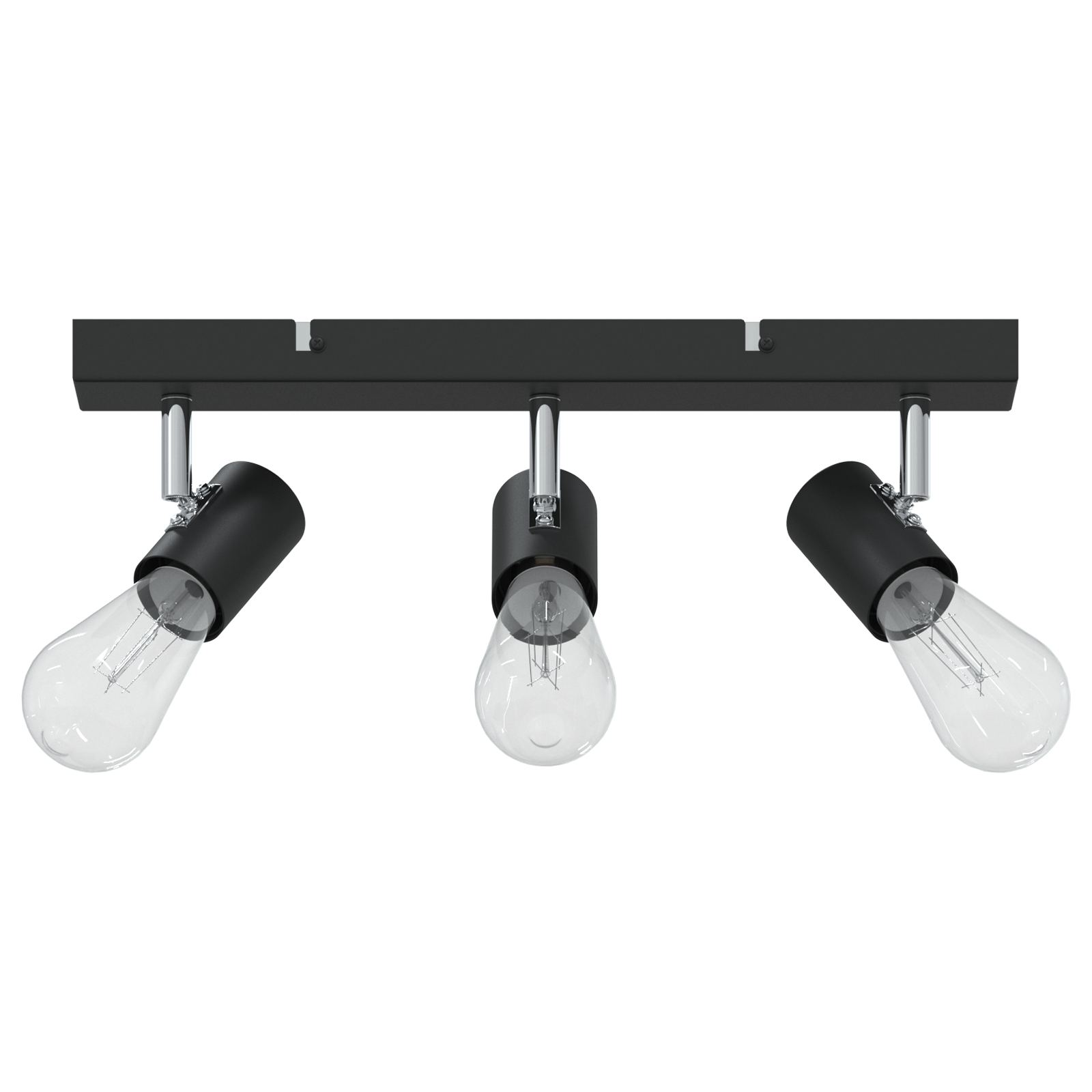 Ceiling Spotlight 3 Way Adjustable Black E27 - Image 3