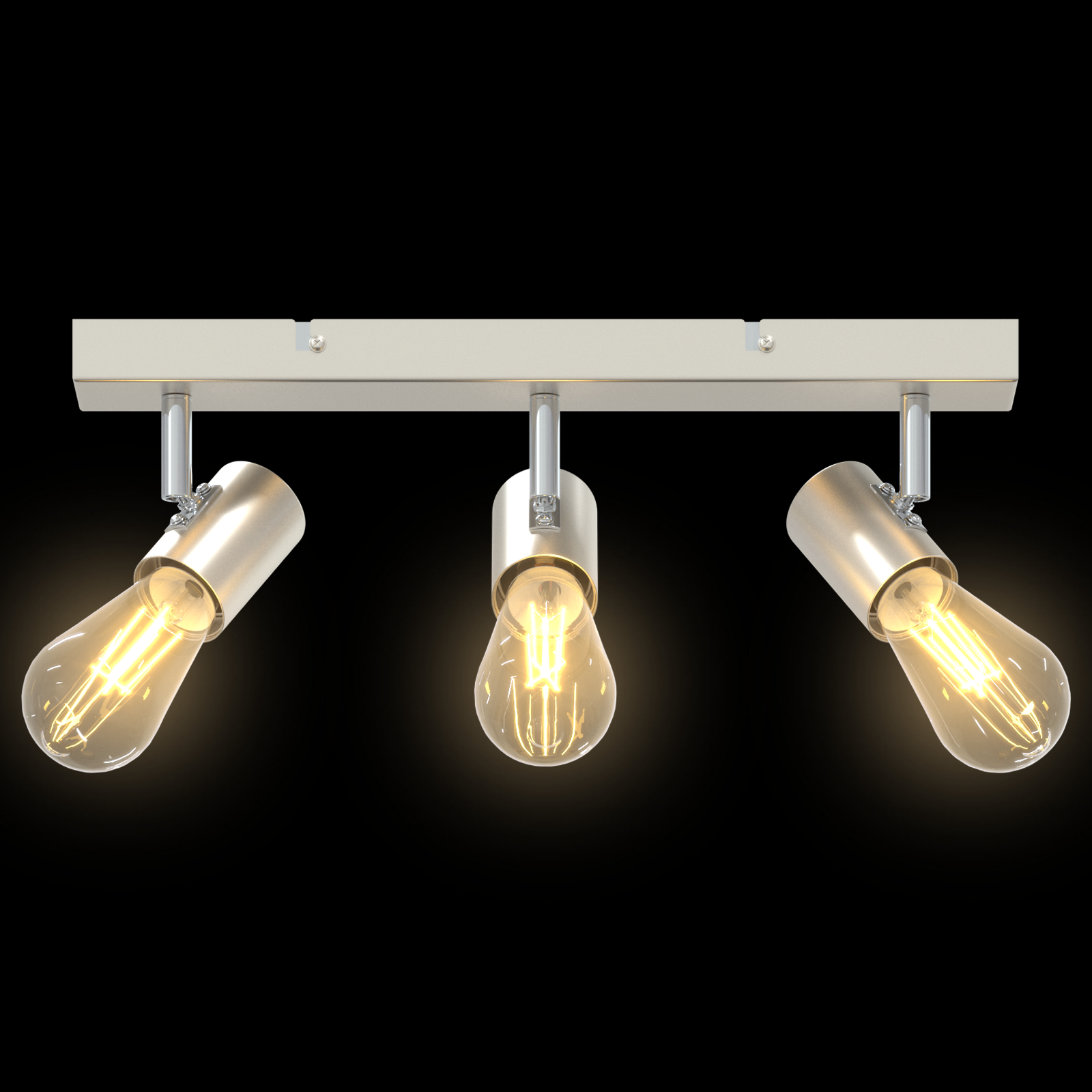 Ceiling Spotlight 3 Way Adjustable Brushed Nickel E27 - Image 11