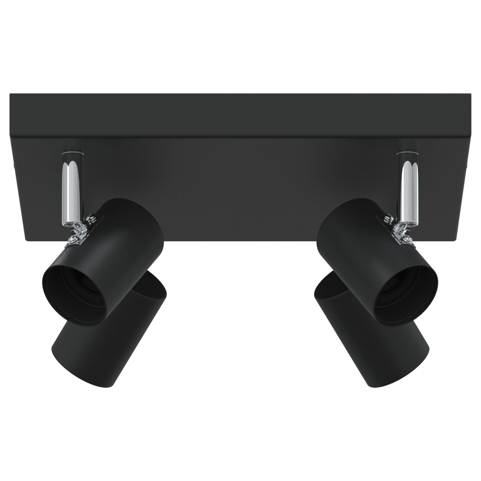 Ceiling Spotlight 4 Way Adjustable Black E27 - Image 2