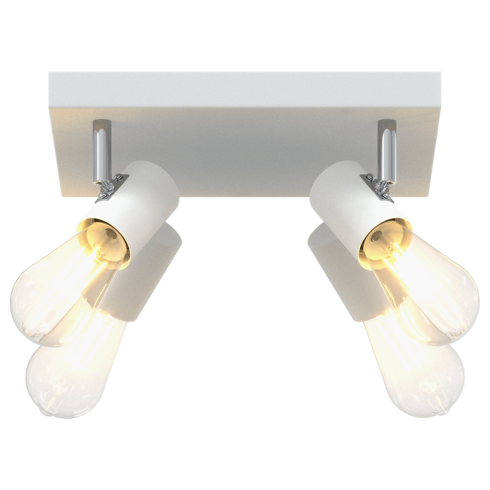 Ceiling Spotlight 4 Way Adjustable White E27 - Image 10