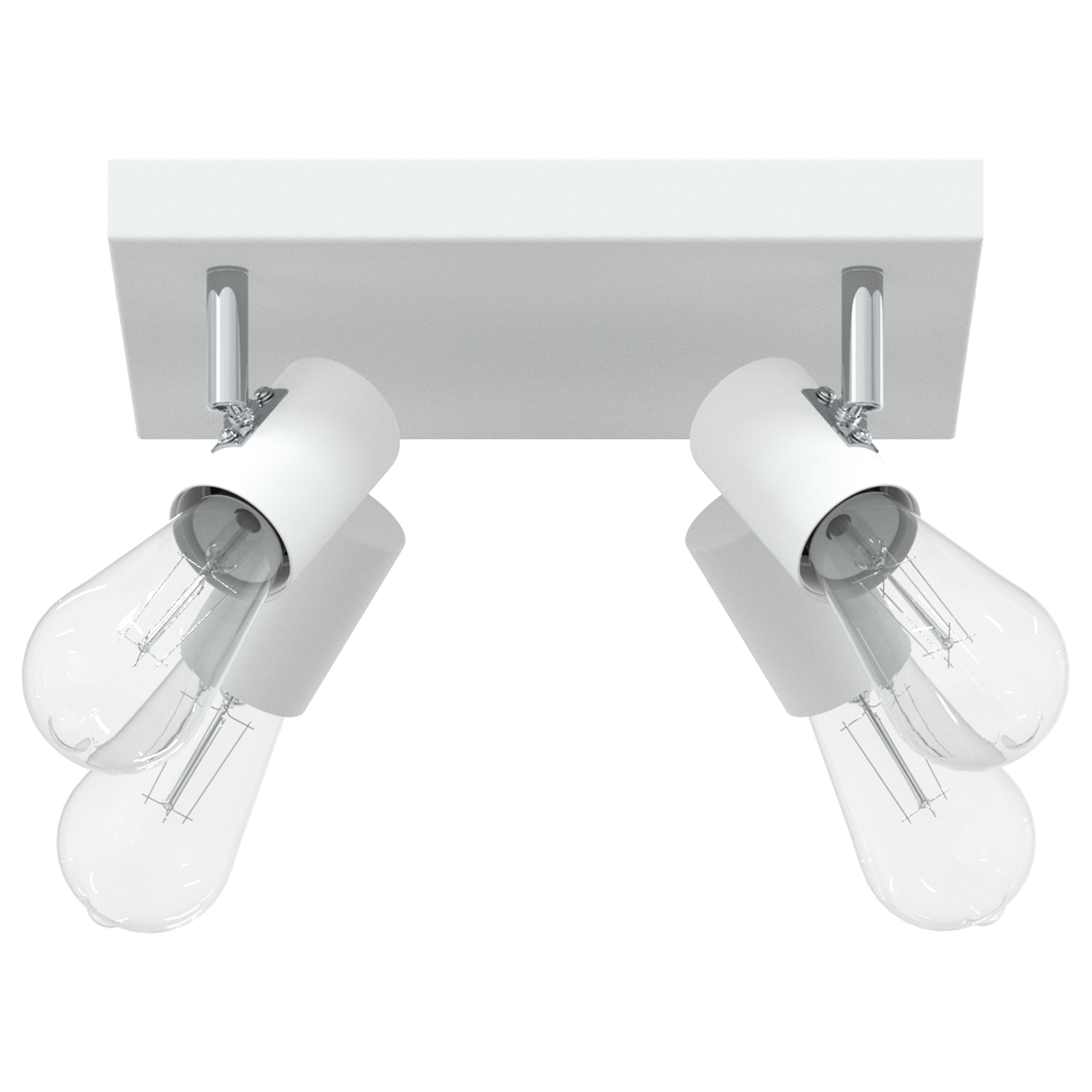 Ceiling Spotlight 4 Way Adjustable White E27 - Image 3