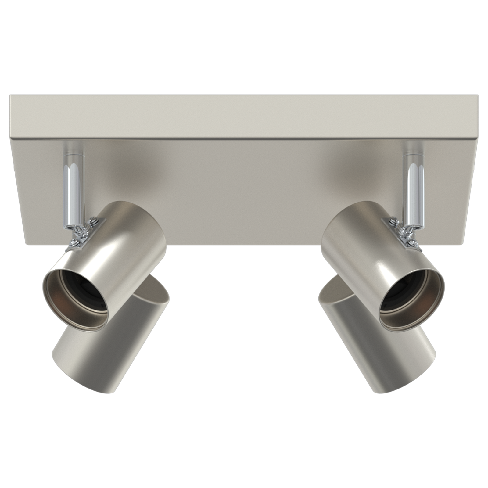 Ceiling Spotlight 4 Way Adjustable Brushed Nickel E27 - Image 2