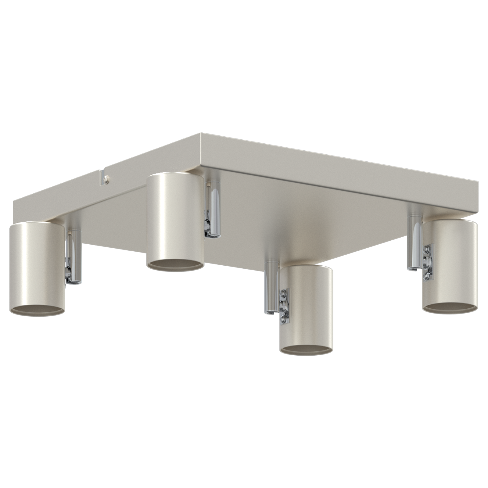 Ceiling Spotlight 4 Way Adjustable Brushed Nickel E27 - Image 4