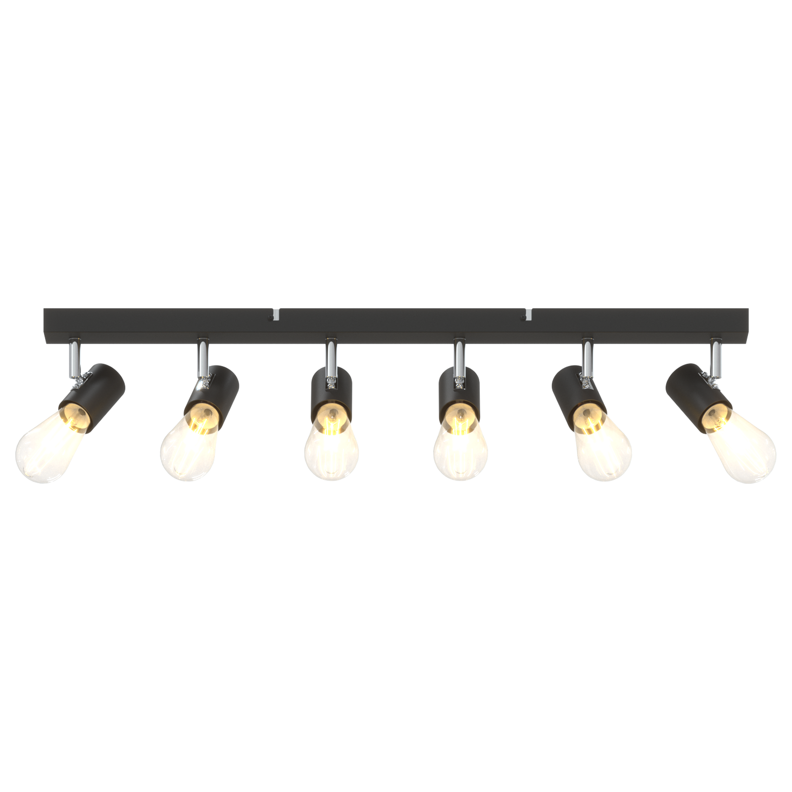 Ceiling Spotlight 6 Way Adjustable Black E27 - Image 10