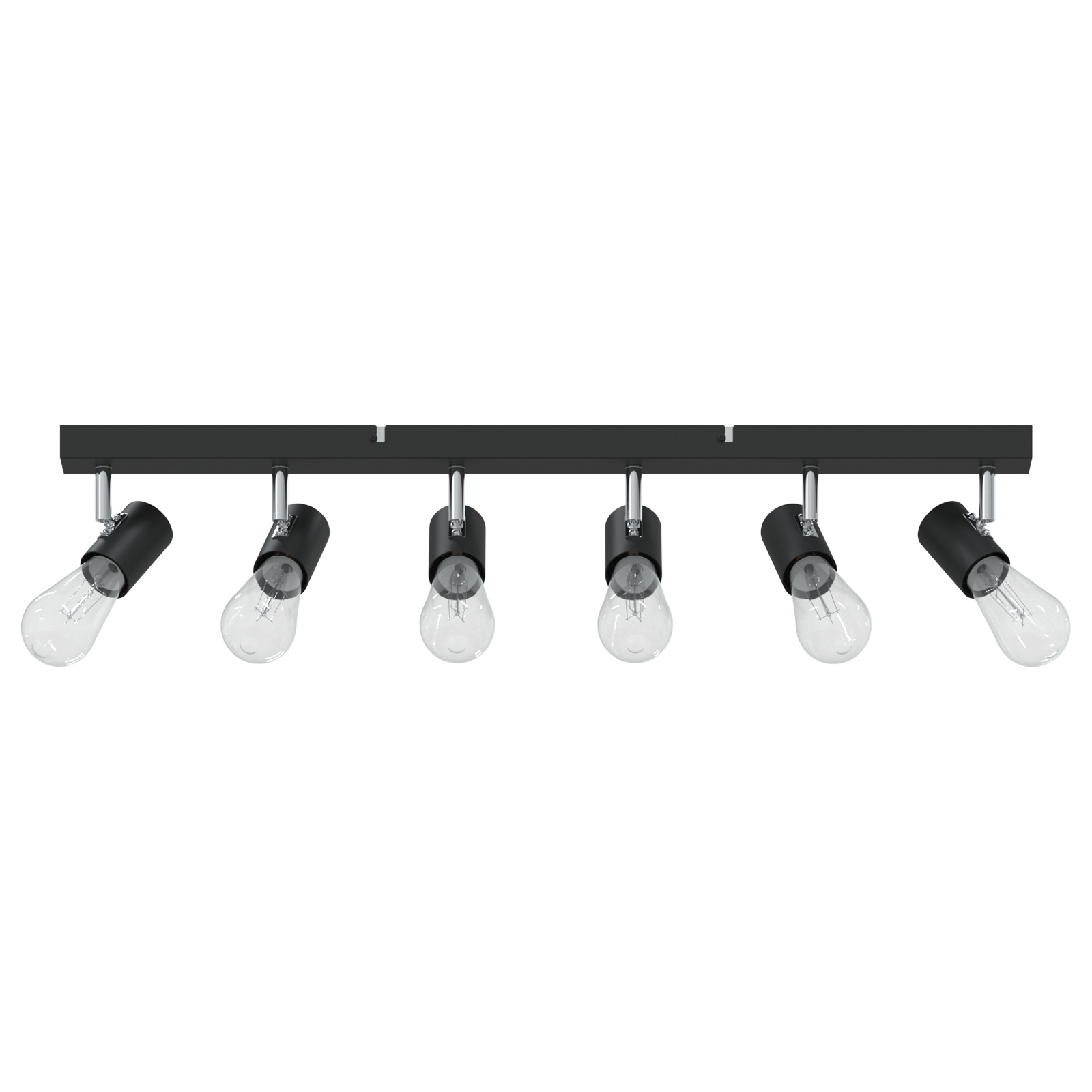 Ceiling Spotlight 6 Way Adjustable Black E27 - Image 3
