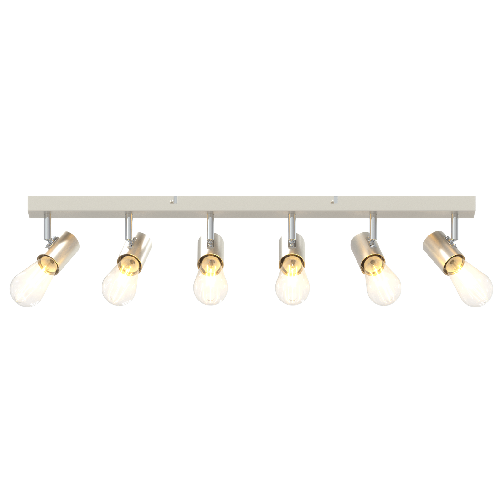 Ceiling Spotlight 6 Way Adjustable Brushed Nickel E27 - Image 10