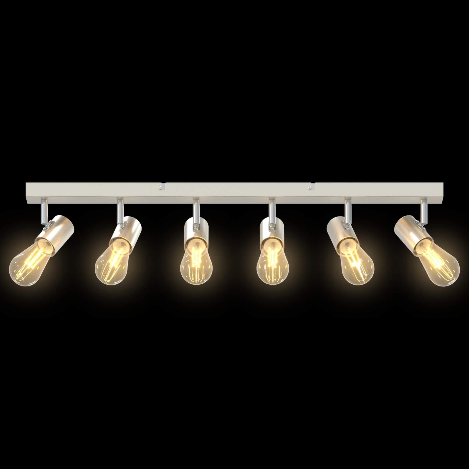 Ceiling Spotlight 6 Way Adjustable Brushed Nickel E27 - Image 11