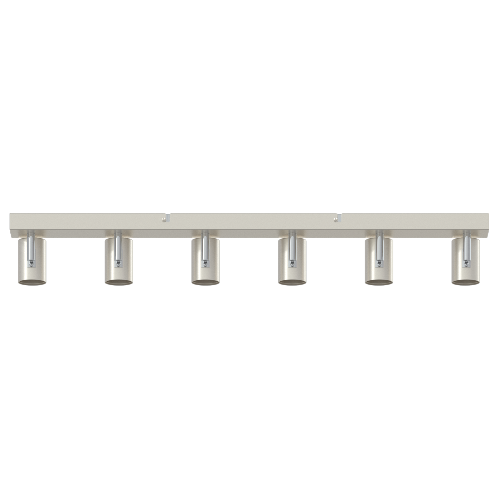 Ceiling Spotlight 6 Way Adjustable Brushed Nickel E27 - Image 5