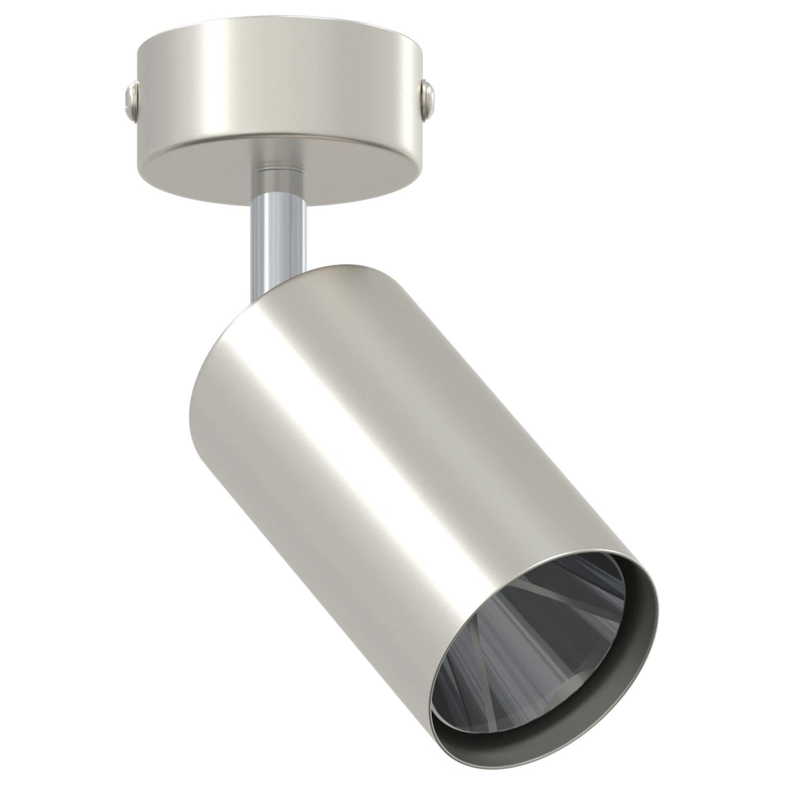 Ceiling Spotlight 1 Way Adjustable Brushed Nickel GU10 - Image 3