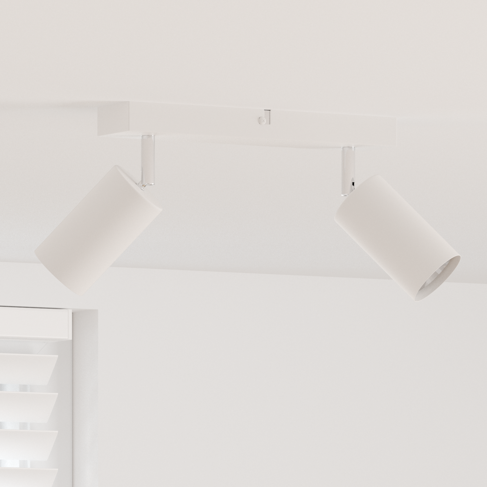 Ceiling Spotlight 2 Way Adjustable White GU10