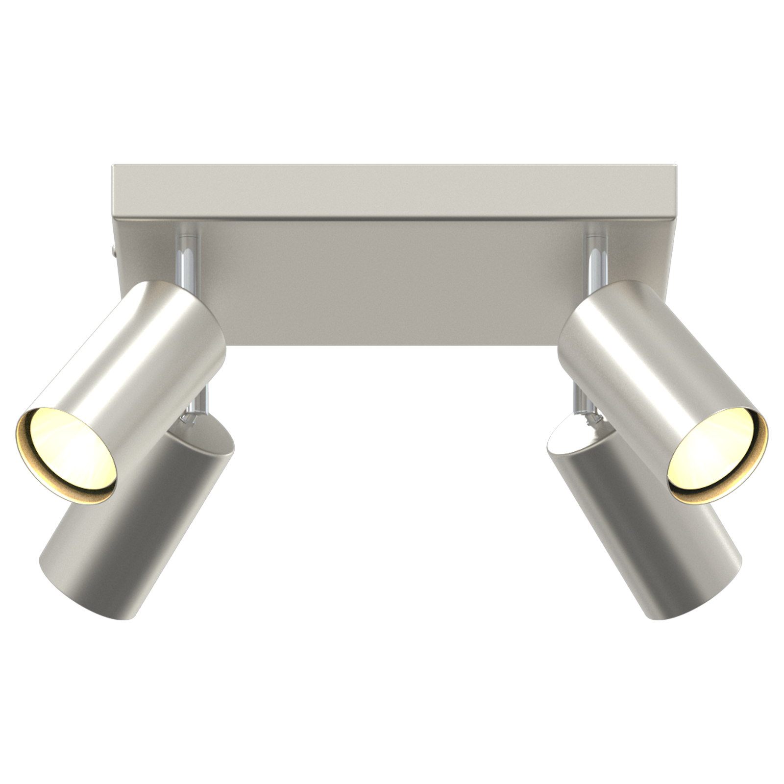 Ceiling Spotlight 4 Way Adjustable Brushed Nickel GU10 - Image 10