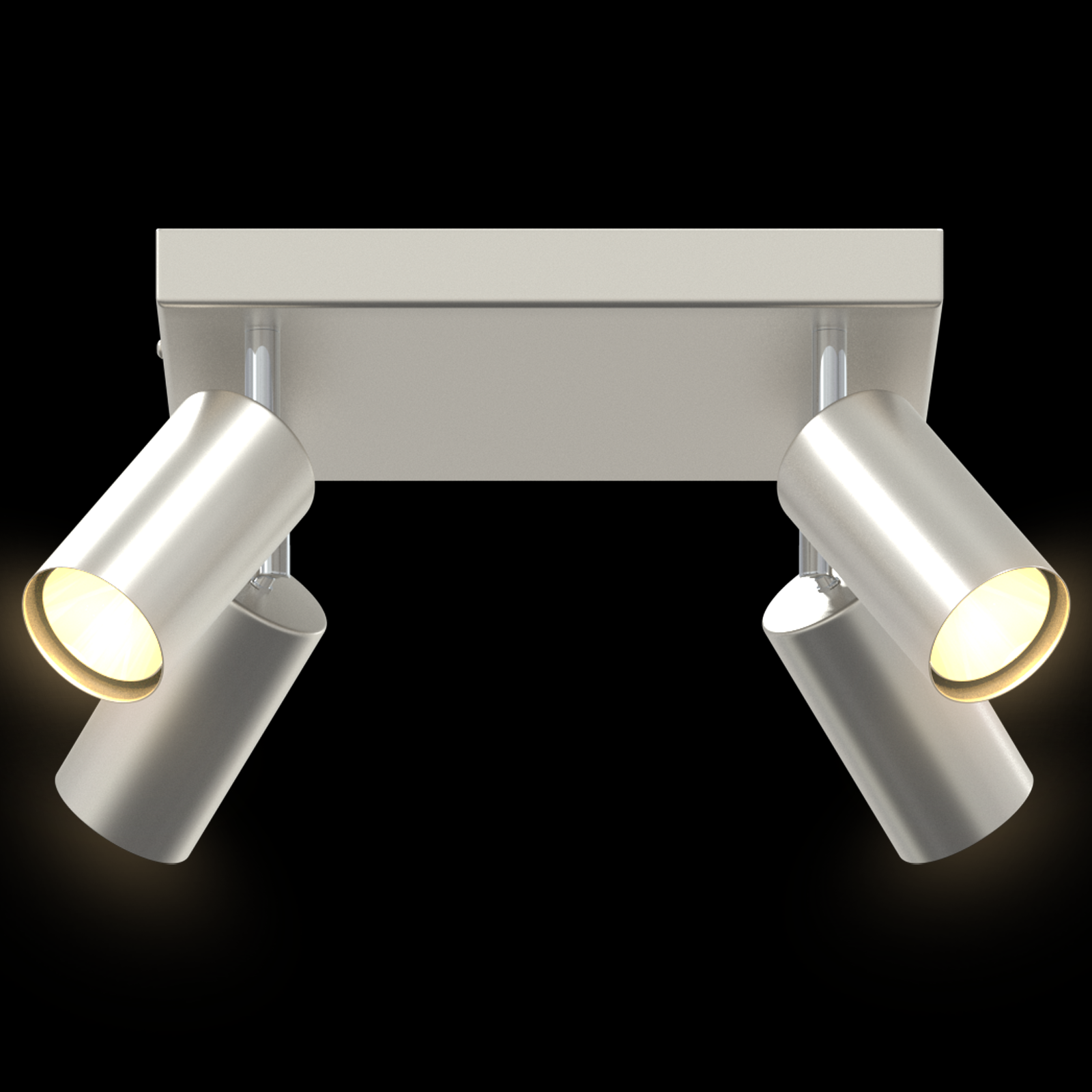 Ceiling Spotlight 4 Way Adjustable Brushed Nickel GU10 - Image 11