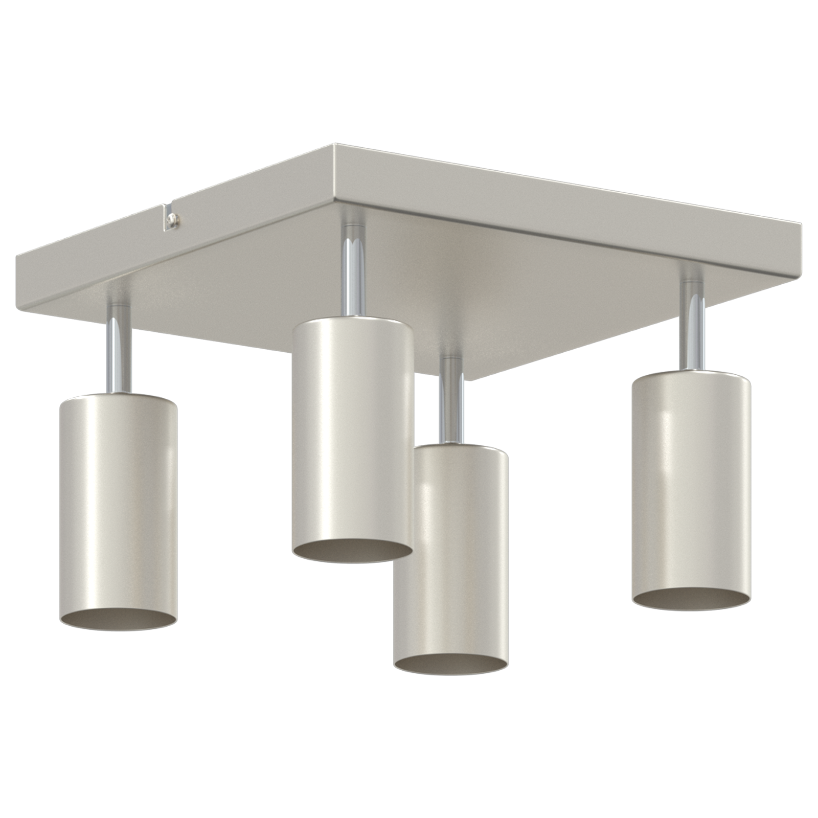 Ceiling Spotlight 4 Way Adjustable Brushed Nickel GU10 - Image 4