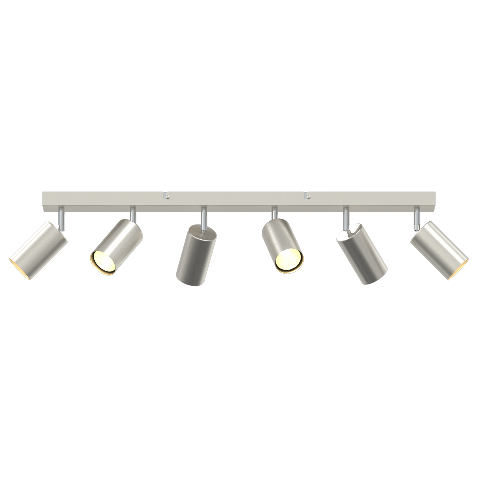 Ceiling Spotlight 6 Way Adjustable Brushed Nickel GU10 - Image 10