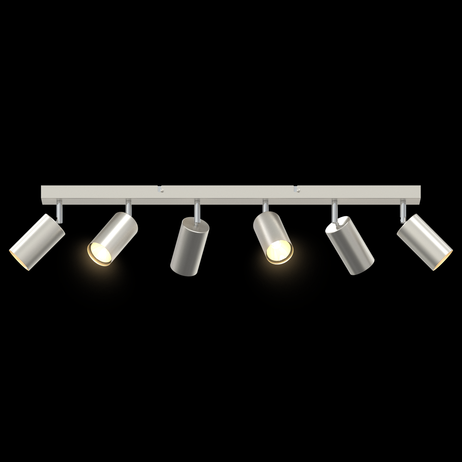 Ceiling Spotlight 6 Way Adjustable Brushed Nickel GU10 - Image 11