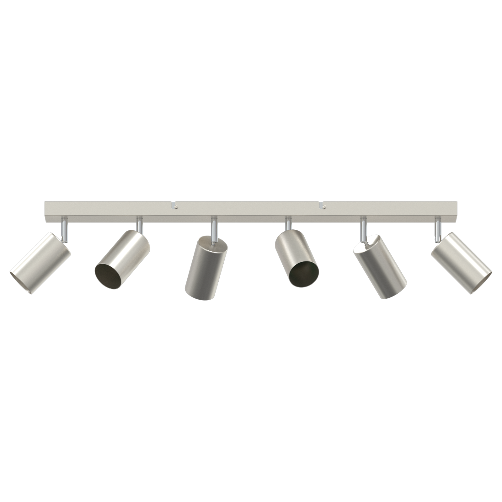 Ceiling Spotlight 6 Way Adjustable Brushed Nickel GU10 - Image 2